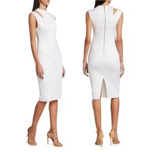 Alice + Olivia White Midi Dress